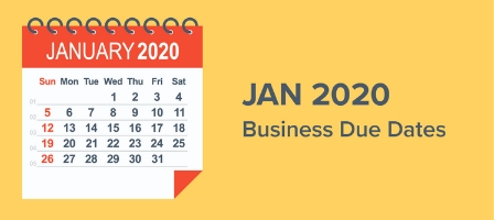 January 2020 Business Due Dates